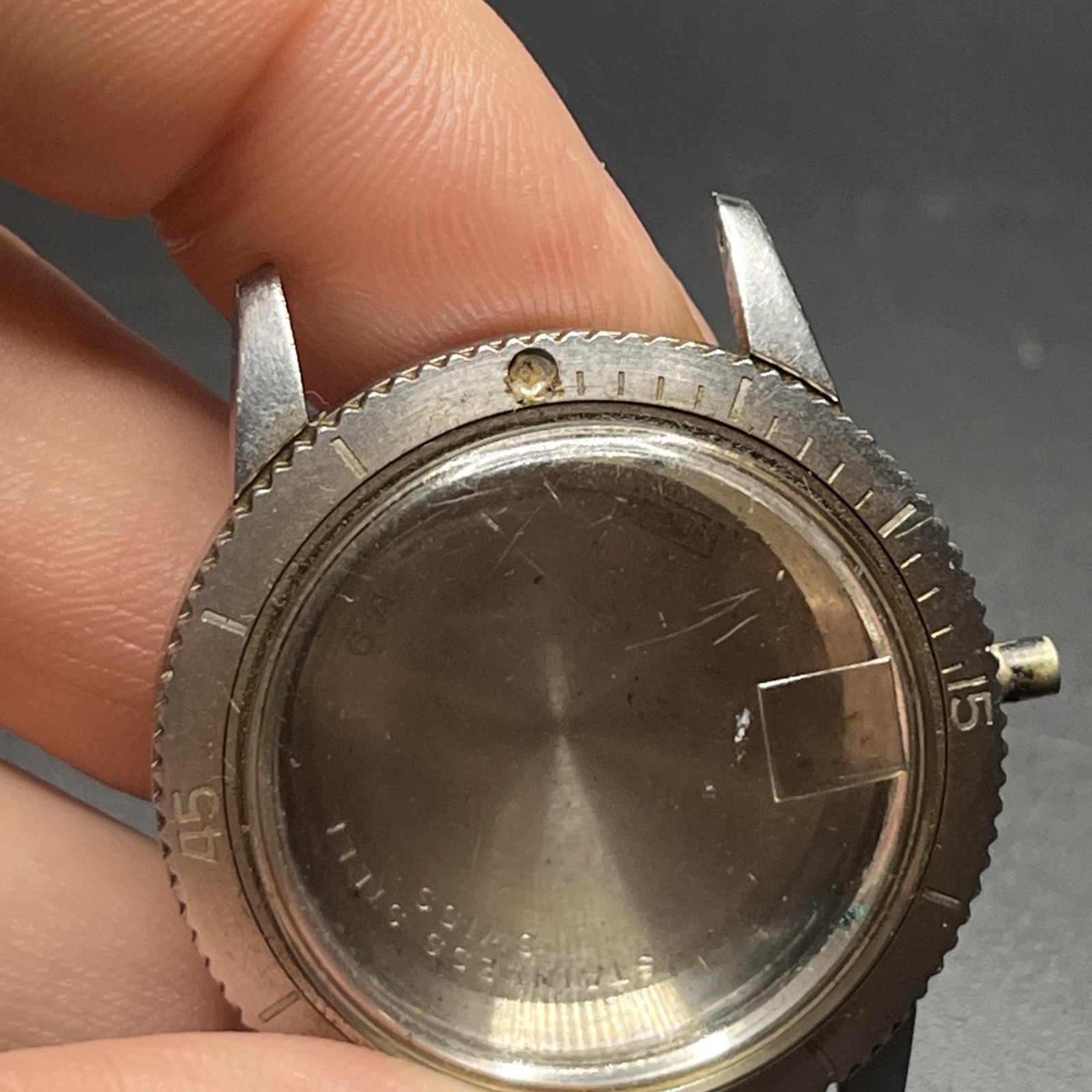 1969 Bulova Ref. 386-3 Snorkel 666 Diver Case (015)
