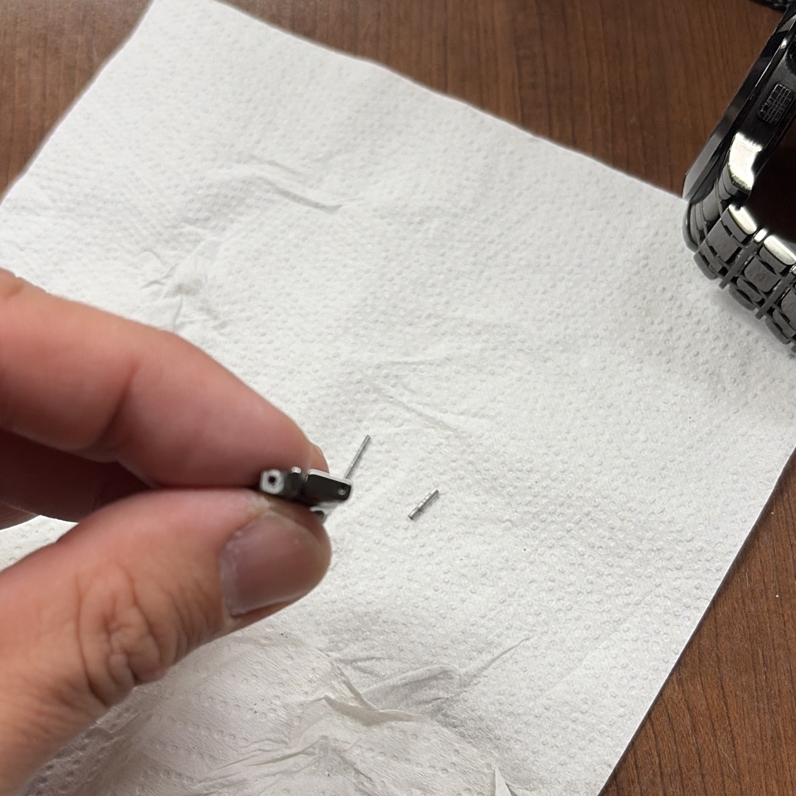 Burberry Black Stainless Steel Watch Band Link Replacement Part