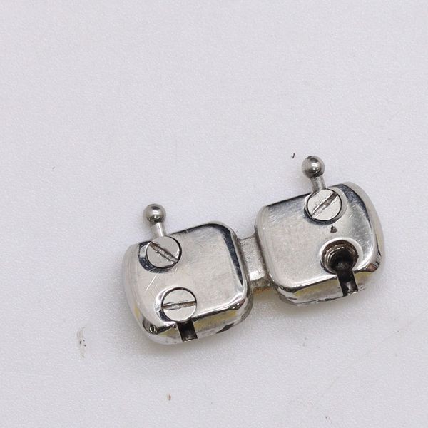 TIFFANY CO. Genuine Bracelet Links 8mm 2pcs Two-Tone Ladies Watch Parts
