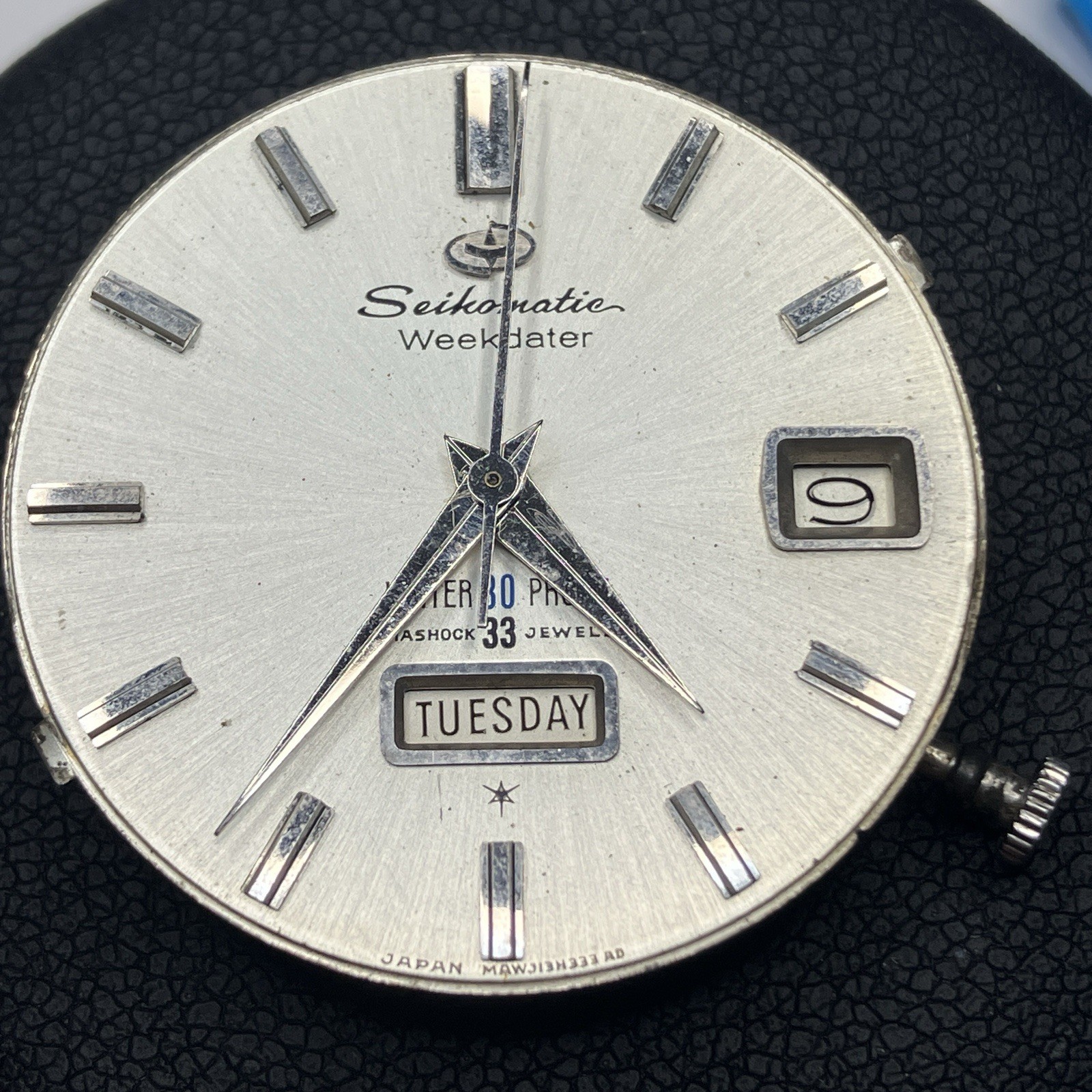 Rare Vintage Seiko Seikomatic Weekdater J13080 Cal 400 33J Automatic Movement