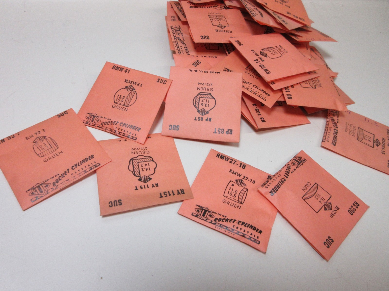 LOT OF SUC FOR GRUEN LADIES WATCH CRYSTALS WATCHMAKER REPLACEMENT PARTS #71
