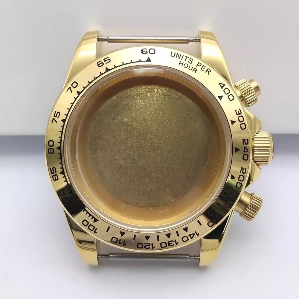 Luxury Diamond Watch Case For VK63/VK64 Movement Stainless Steel Mod Kit