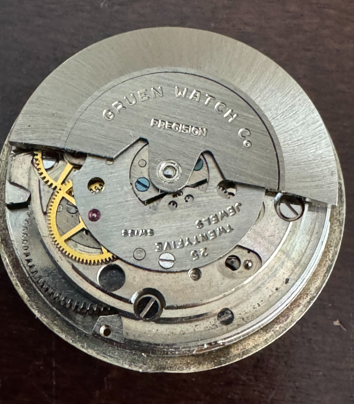 VINTAGE MEN’S AUTOMATIC 25.95MM GRUEN WRISTWATCH MOVEMENT 25 JEWEL RUNS GREAT