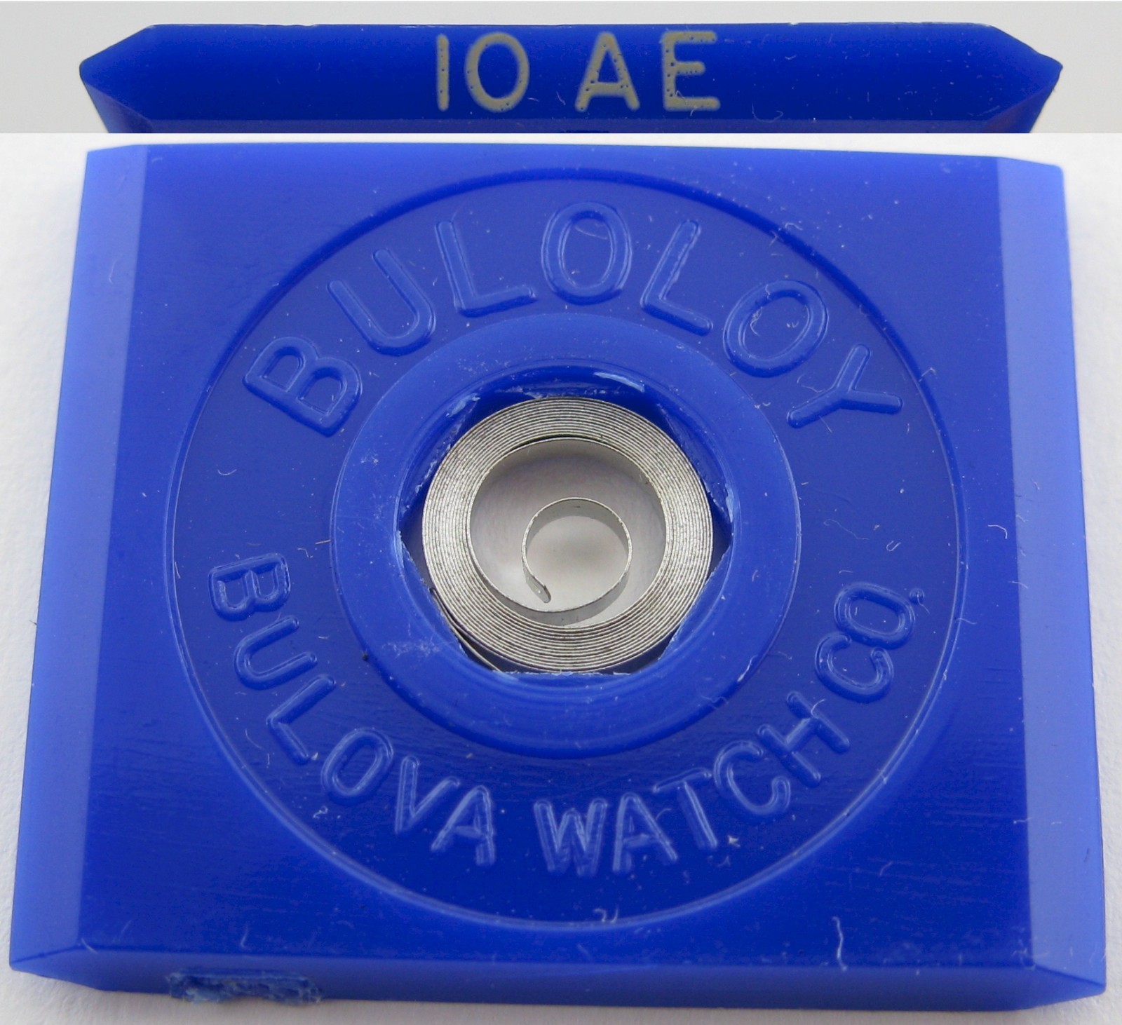 Bulova Buloloy 10AE … watch part mainspring #770 white alloy