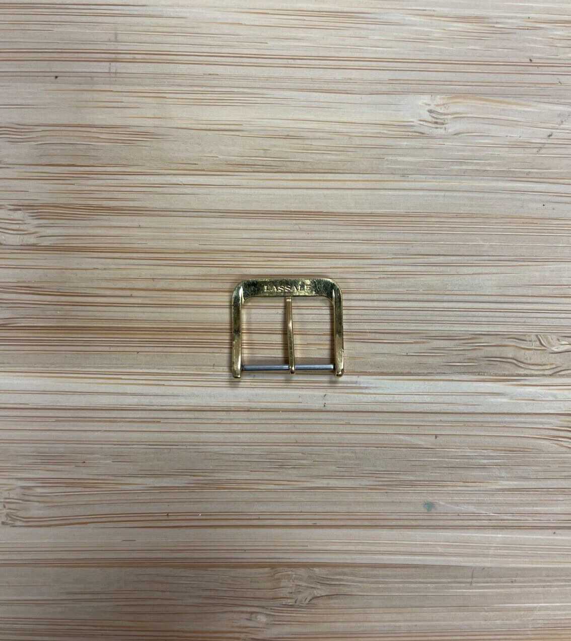 SEIKO Lassale Original Gold Tone Used Tang Buckle Clasp Fit End Of Band 15mm