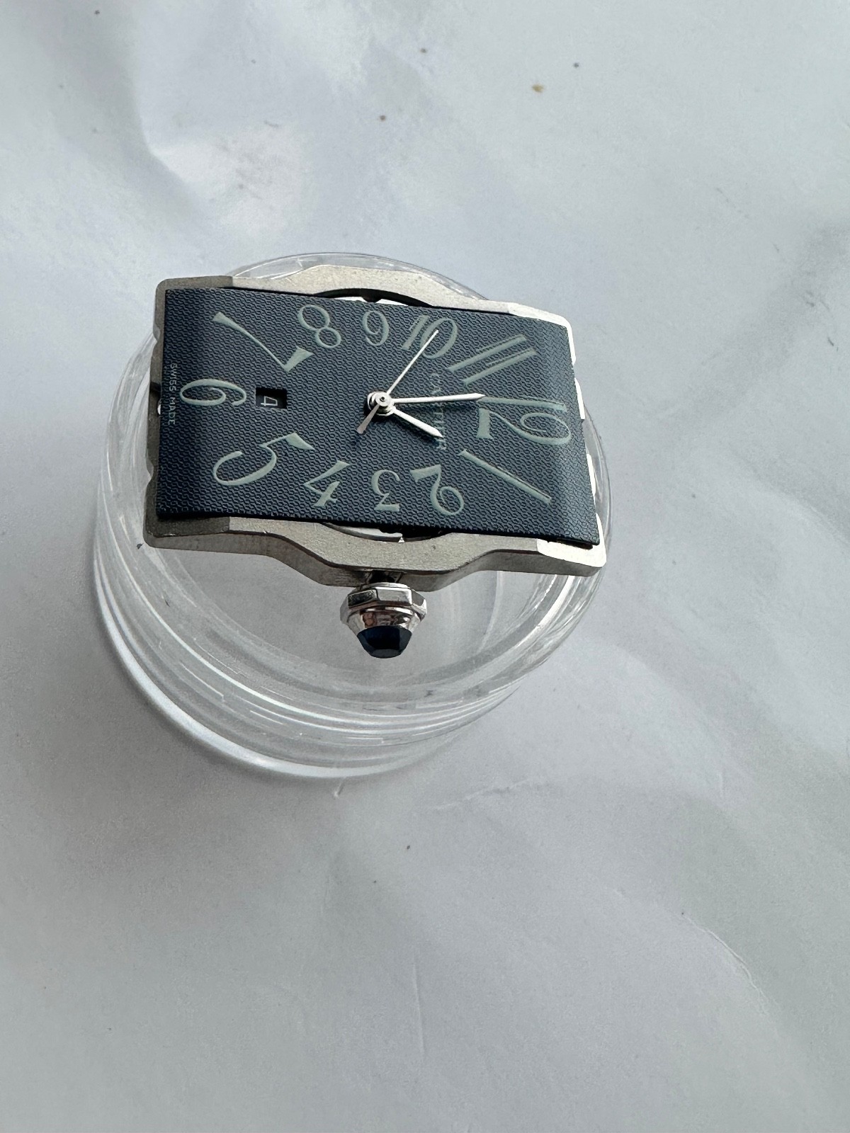 Cartier Tank Américain Movement & Blue Dial Automatic Cal.120 Eta 2000-1