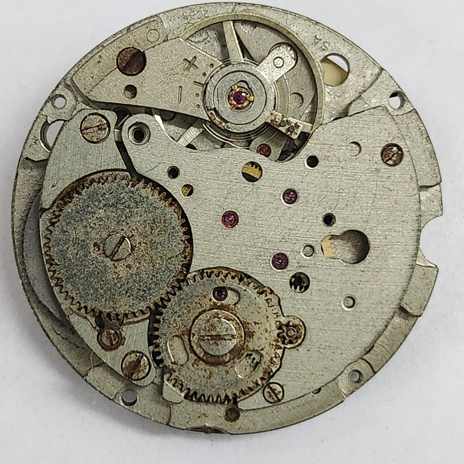 Soviet USSR Slava Caliber 2414 Watch Movement | 21J Twin Barrel | For Parts/Repa