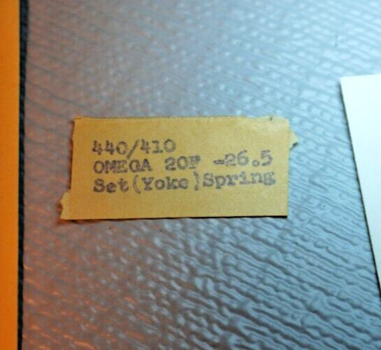 OMEGA – Yoke/Set Spring (1 piece) – OEM part #1112 for Omega cal 100 (26.5) +
