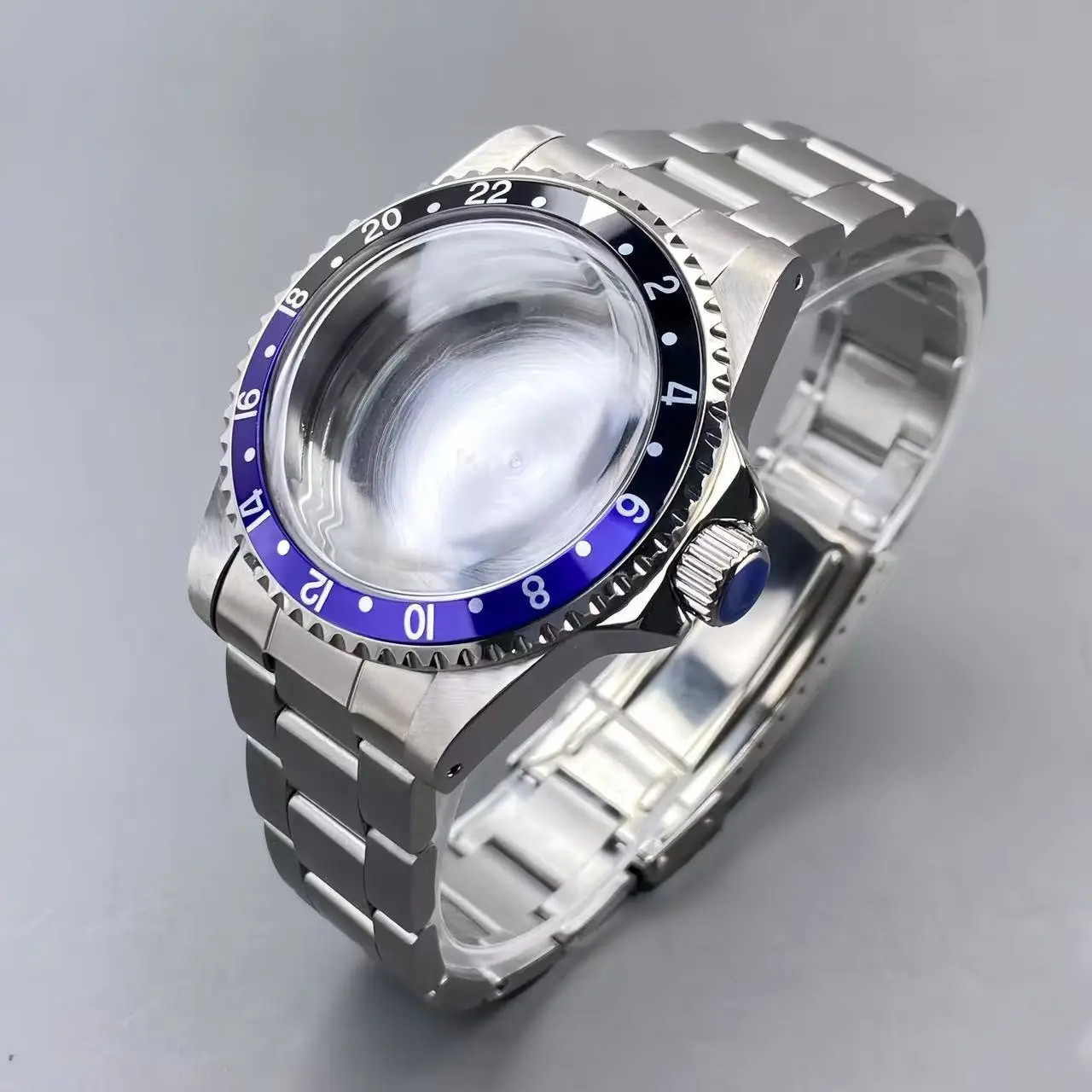 NH35 Vintage Case 39.5MM Stainless Steel 120-Click Watch Case with Sub/Gmt Alloy