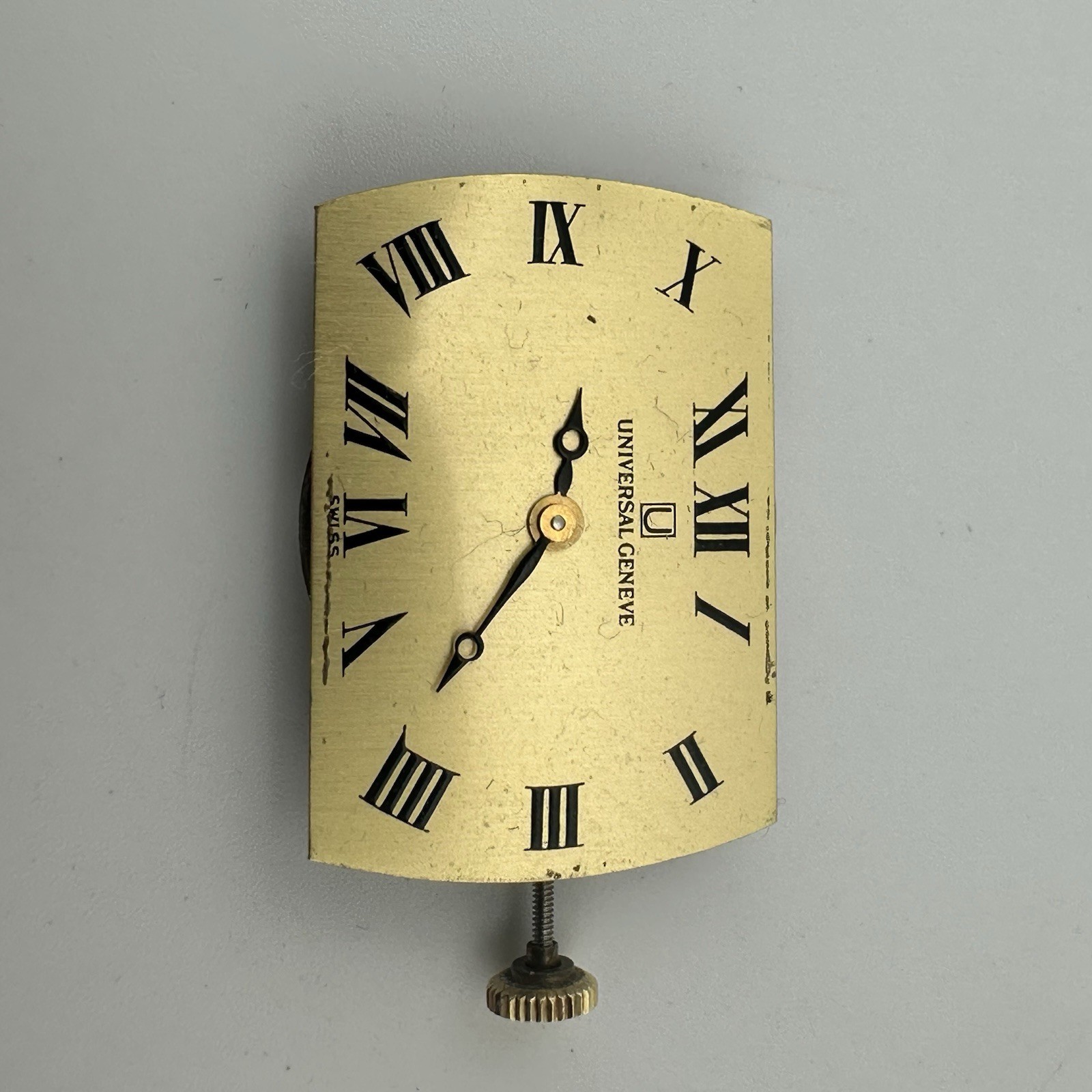 UNIVERSAL GENEVE Cal.42 MANUAL WIND SWISS MOVEMENT & DIAL – Working