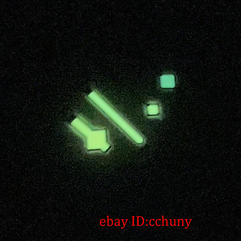 Green Luminous silver yelllow/gun/black GMT Watch hands Fit NH34 Movement
