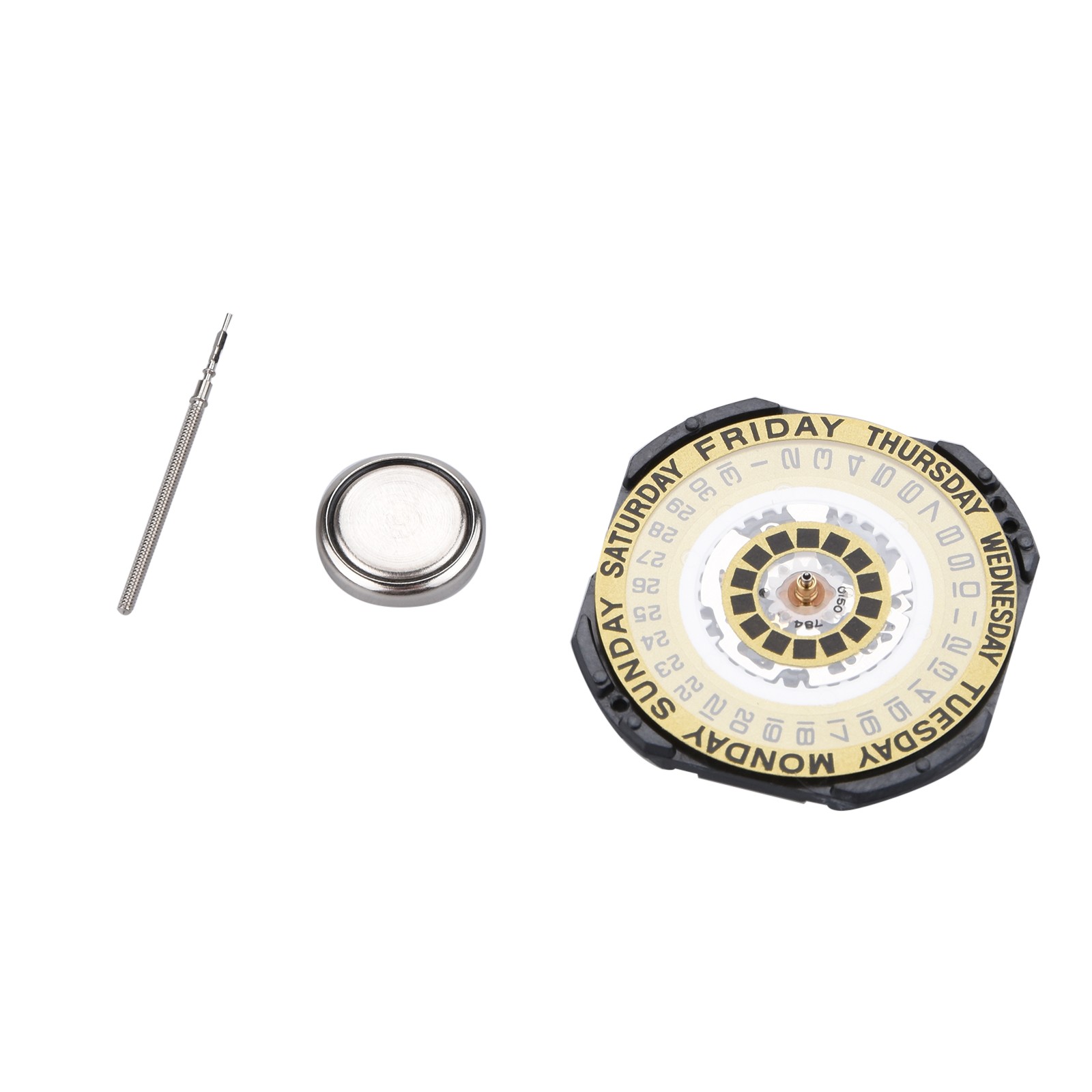 Replacement Quartz Watch Movement Part With Date & Wide Day Watches For VX44E