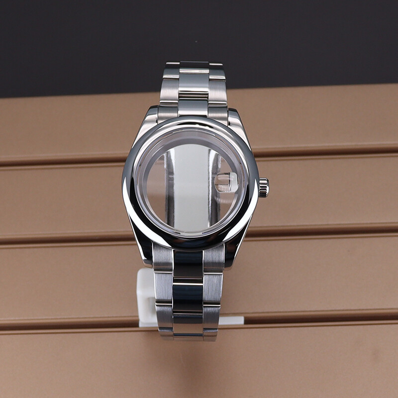 36mm/40mm EXPLORER Watch Case strap Couple style Stainless Steel Exhibition back