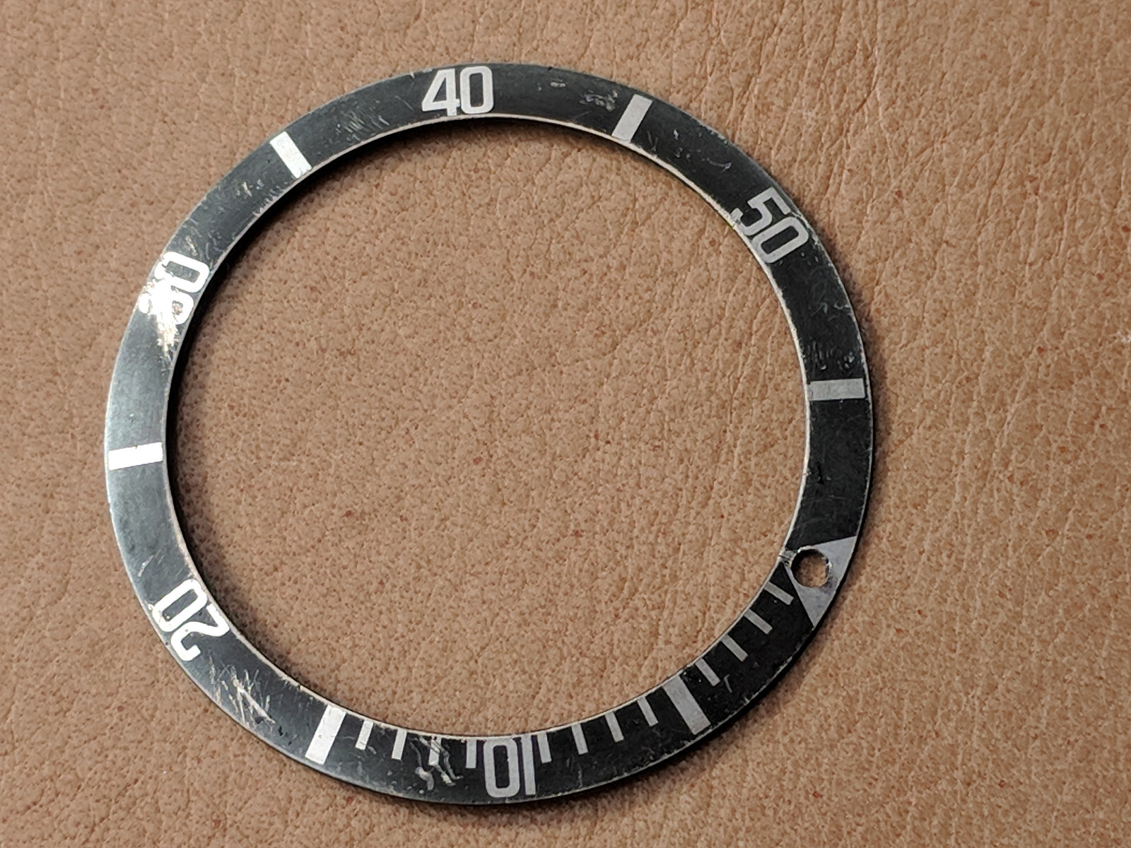AFTERMARKET DAMAGED Faded Long 5 Bezel Insert For Rolex MF 5513 ***READ BELOW***