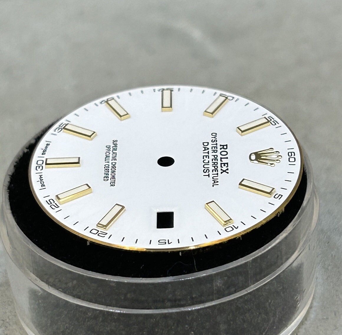 Rolex 41mm Datejust White Index Luminescent Dial For Model 126333 & 126303 MINT