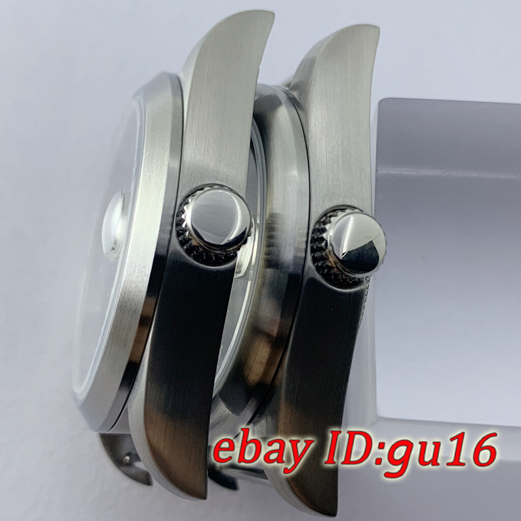 36mm/40mm Brushed sapphire watch case fit NH35 NH36 ETA2824/2836 Miyota8215 821A