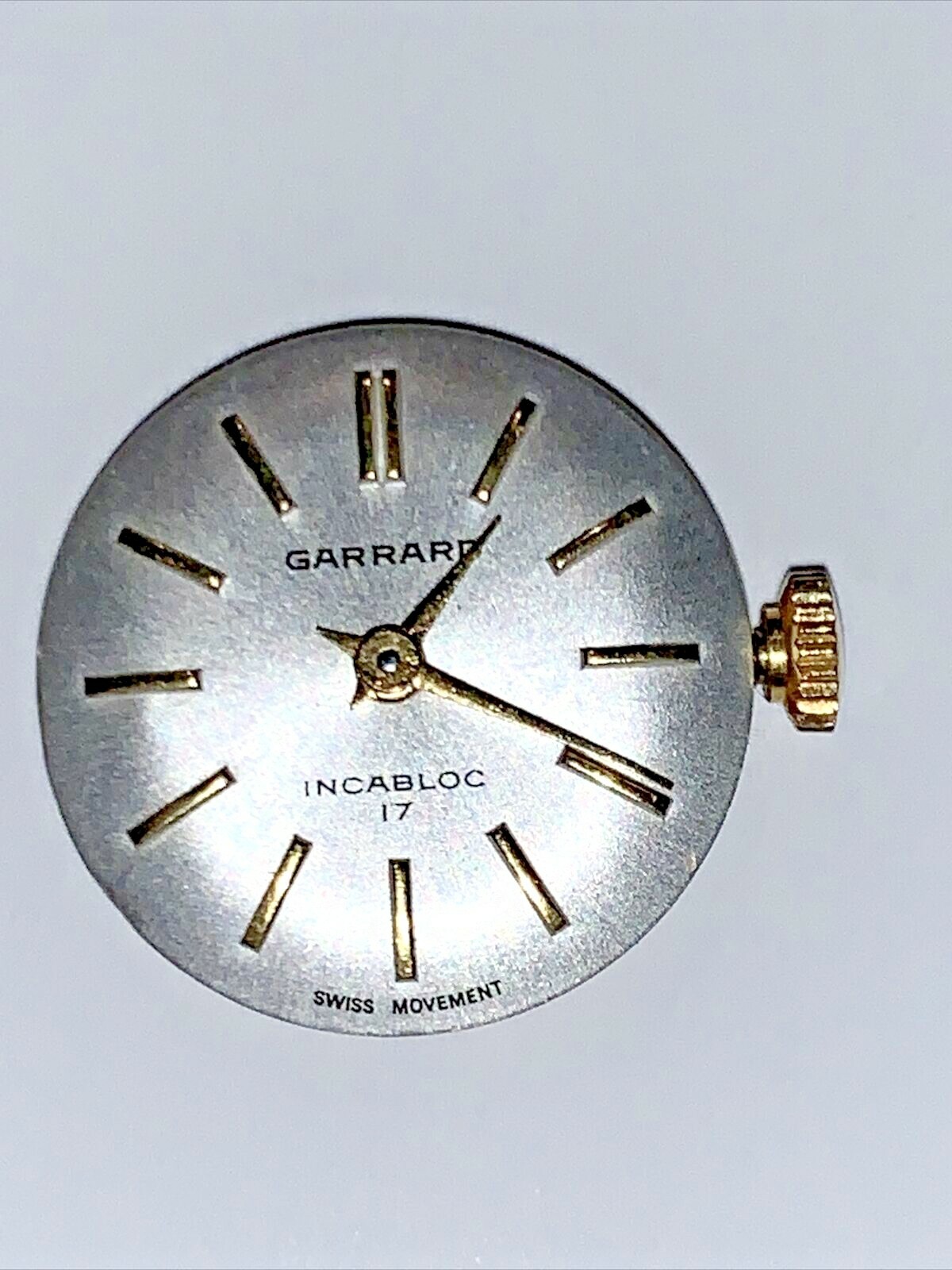 vintage Ladies Garrard Incabloc 17Jewel dial & movement only, PARTS