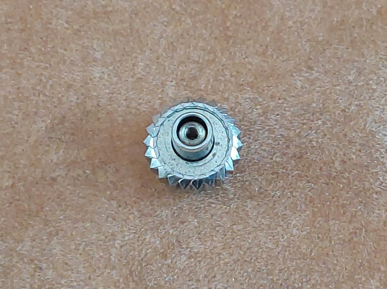 Original Vintage ROLEX Super Oyster Steel 6mm CROWN. Ca Late 1950’s