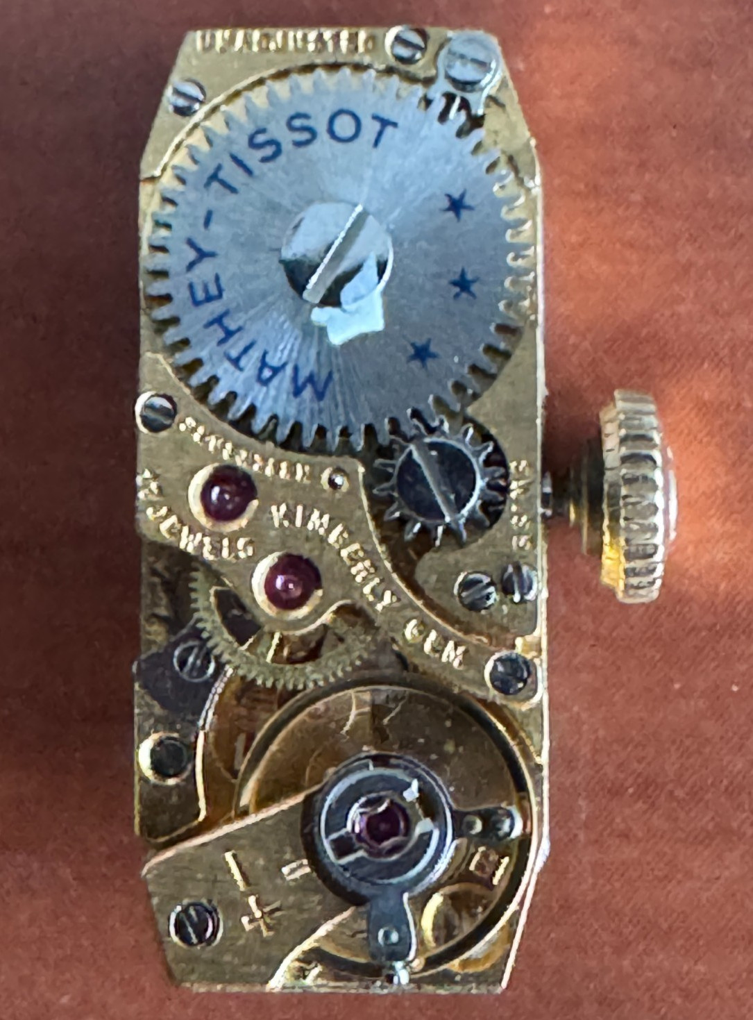 VINTAGE LADIES MATHEY-TISSOT WRISTWATCH MOVEMENT CAL. 59-21 FHF KEEPING TIME