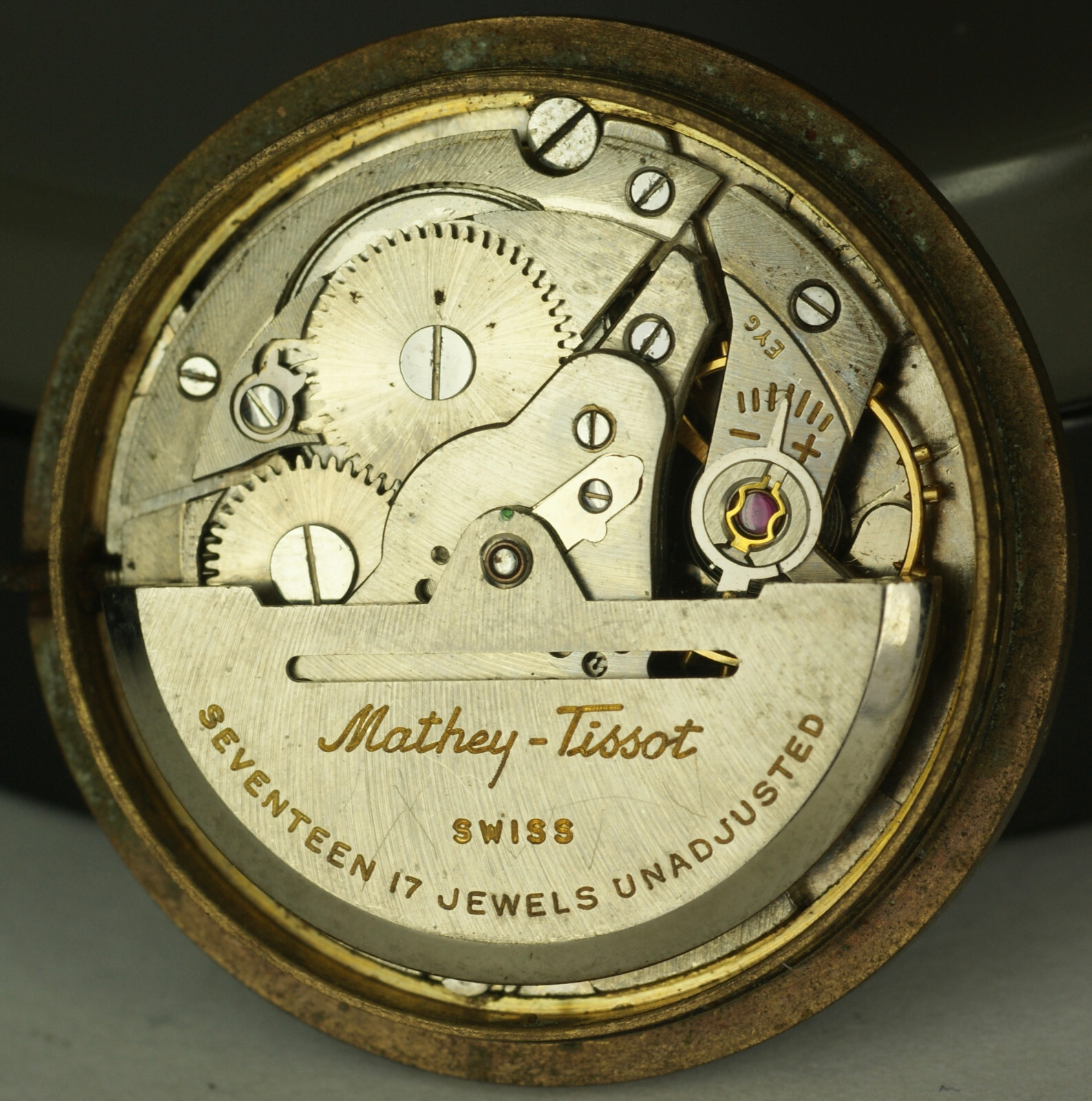 Mathey-Tissot “Matheymatic” Power Reserve Watch Movement Dial Hands RUNNING