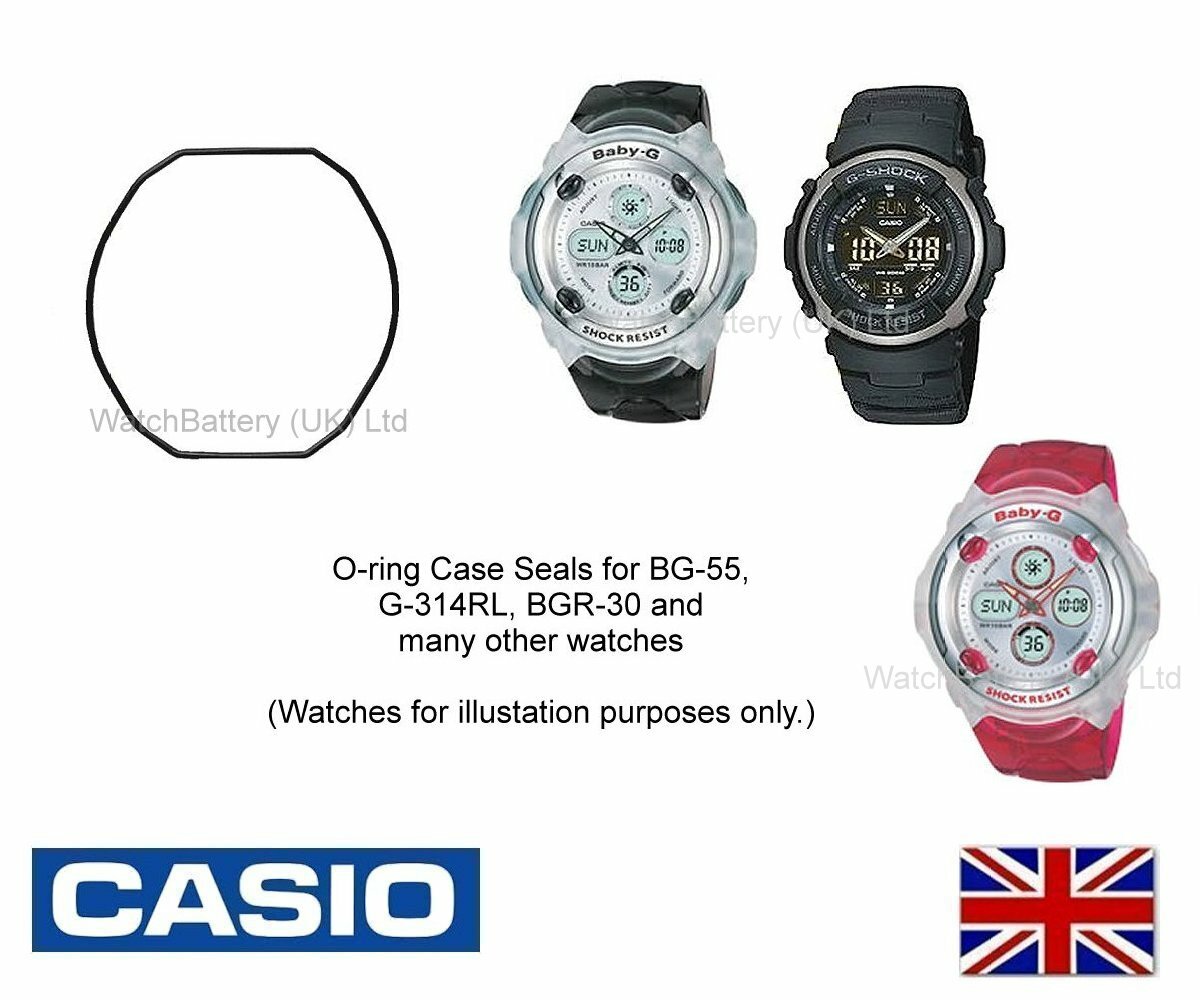 Casio O-ring for G300 G350 G500 G600 BG60 – G-Shock & Baby-G Case Seal Gasket