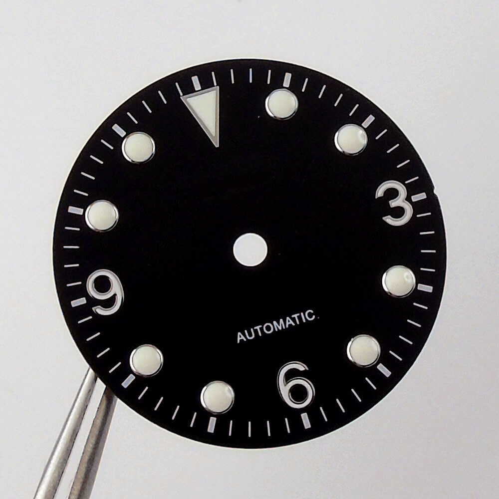 29.2mm Stainless Steel Watch Dial Fit NH35A NH36A Automatic Movement Luminous