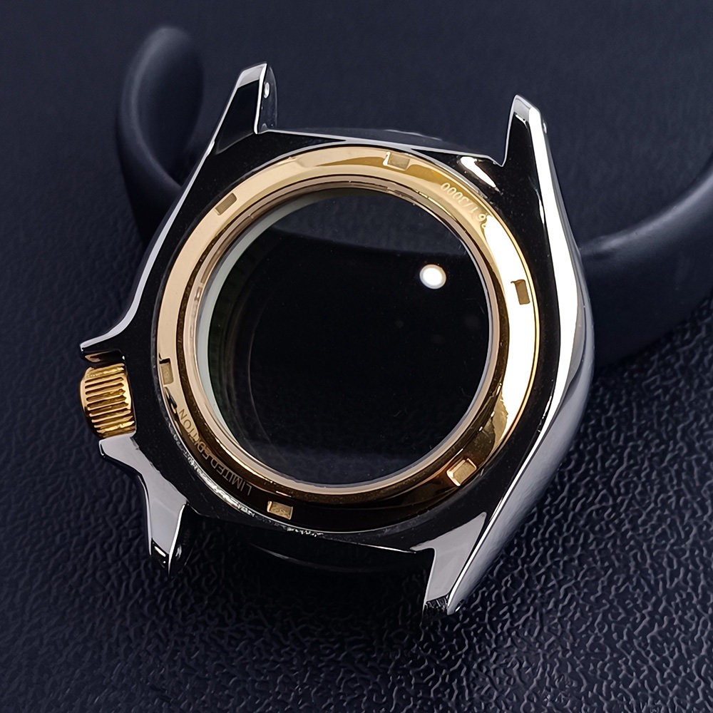 40.5mm Stainless Steel Watch Case Sapphire for Nh35 Nh36 Movement 28.5mm Dial