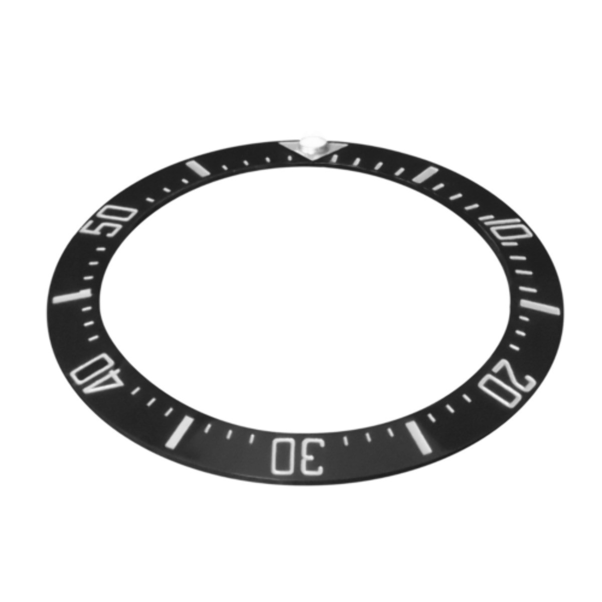 BLACK CERAMIC BEZEL INSERT FOR 44MM ROLEX DEEPSEA 116660 126600 136660 BLUE LUM