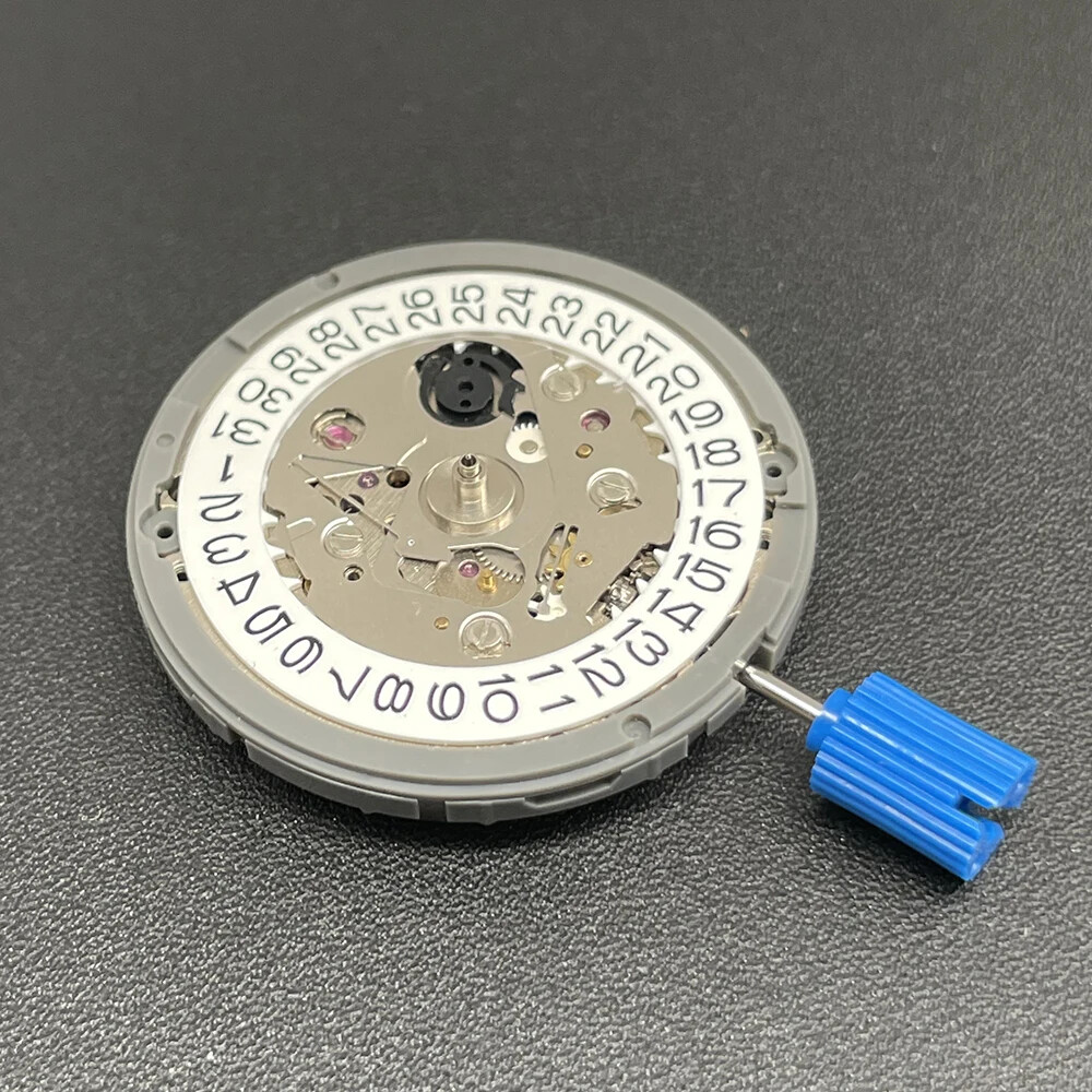 Mechanical Watch Movement NH35 NH35A 4R35 Parts 3H White Datewheel 24 Jewels