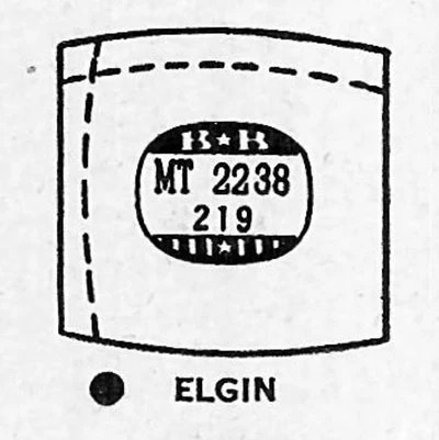 ELGIN : 5714, 6720 & 6729 – Tonneau 22.3mm x 21.9mm