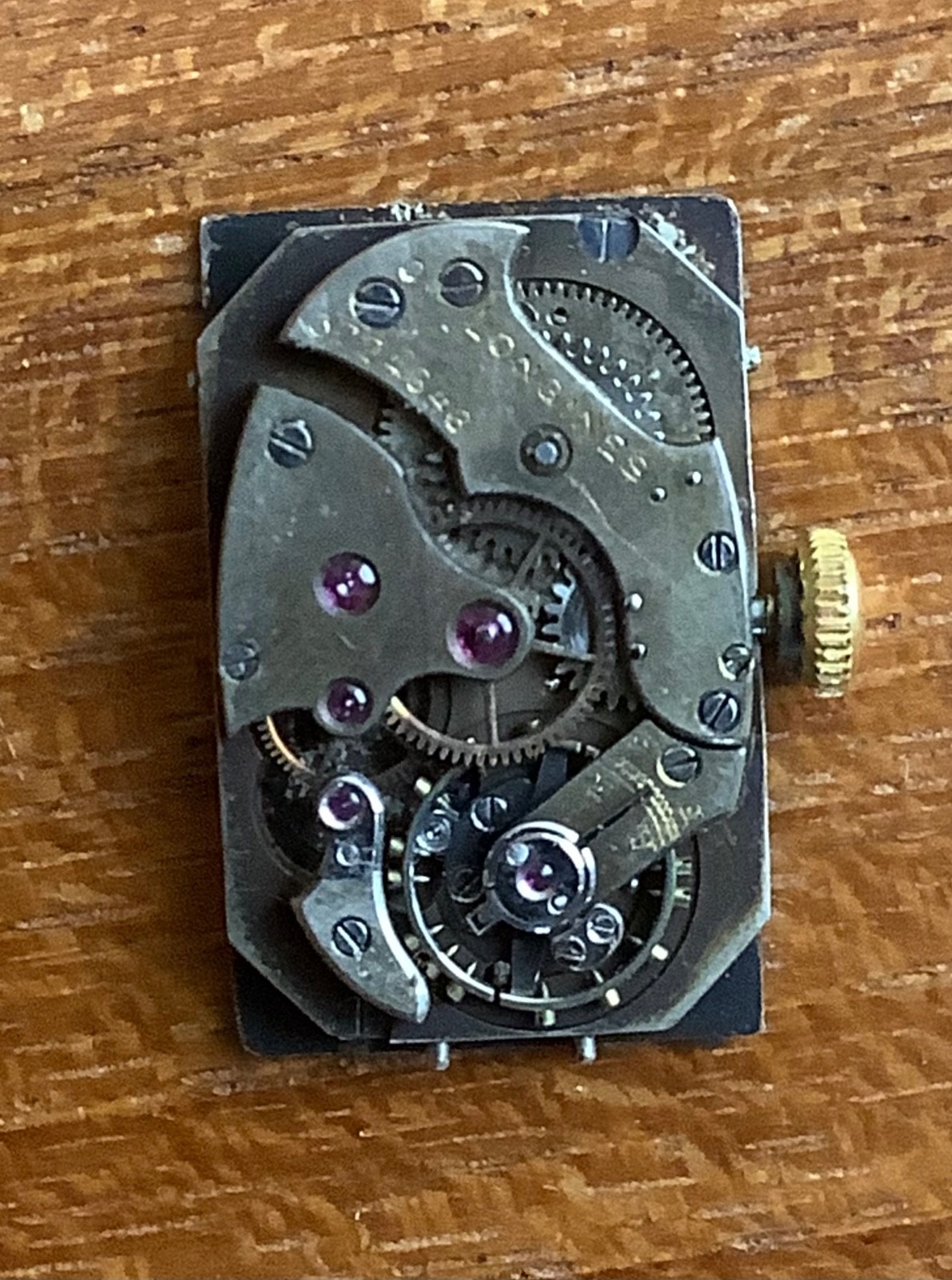 1920s LONGINES 17 Jewels Art Deco 16mm Swiss Watch Movement PARTS REPAIR