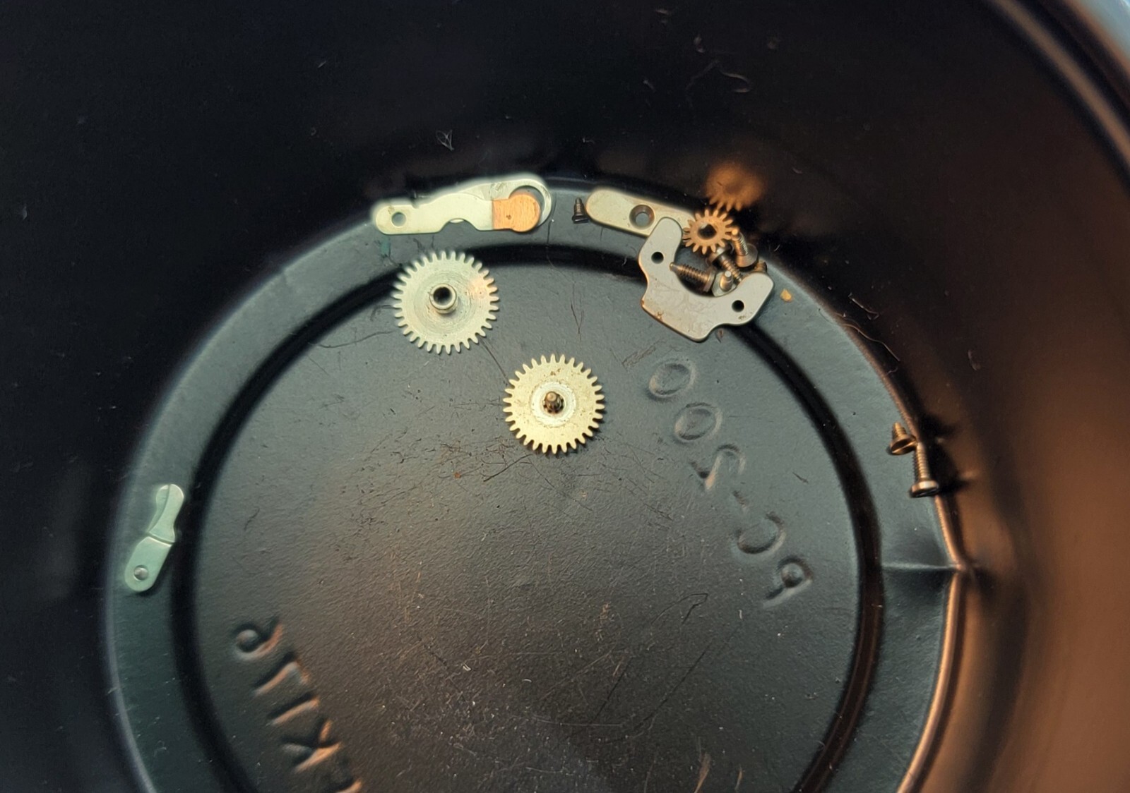 Vintage Bulova Accutron 214 Part 709 Movement Pillar Plate USA M8 1968