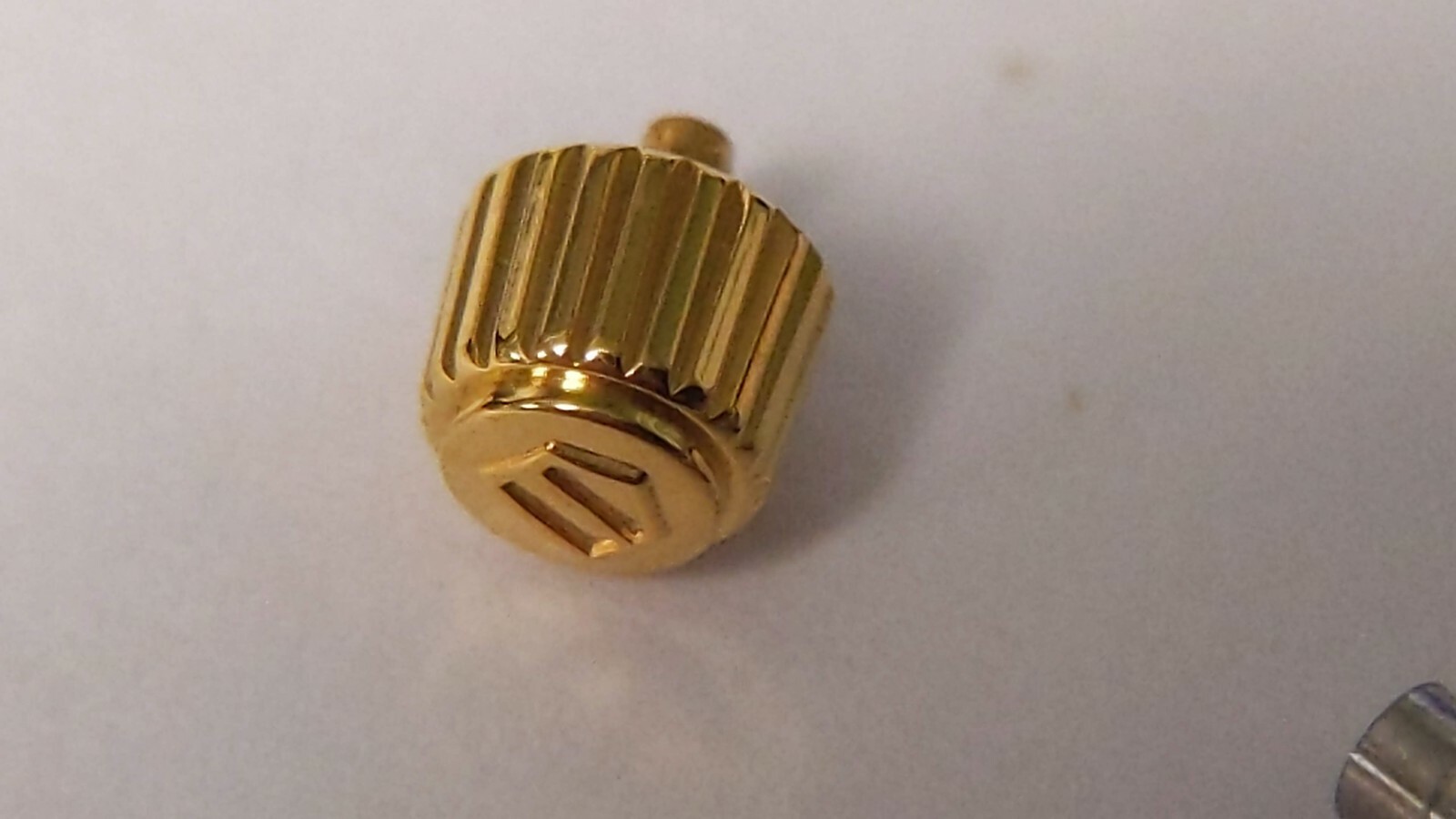 Swiss Made FOR Tag CROWN S/S yellow screwdown type 4.9mm diameter w tube 5126 Y