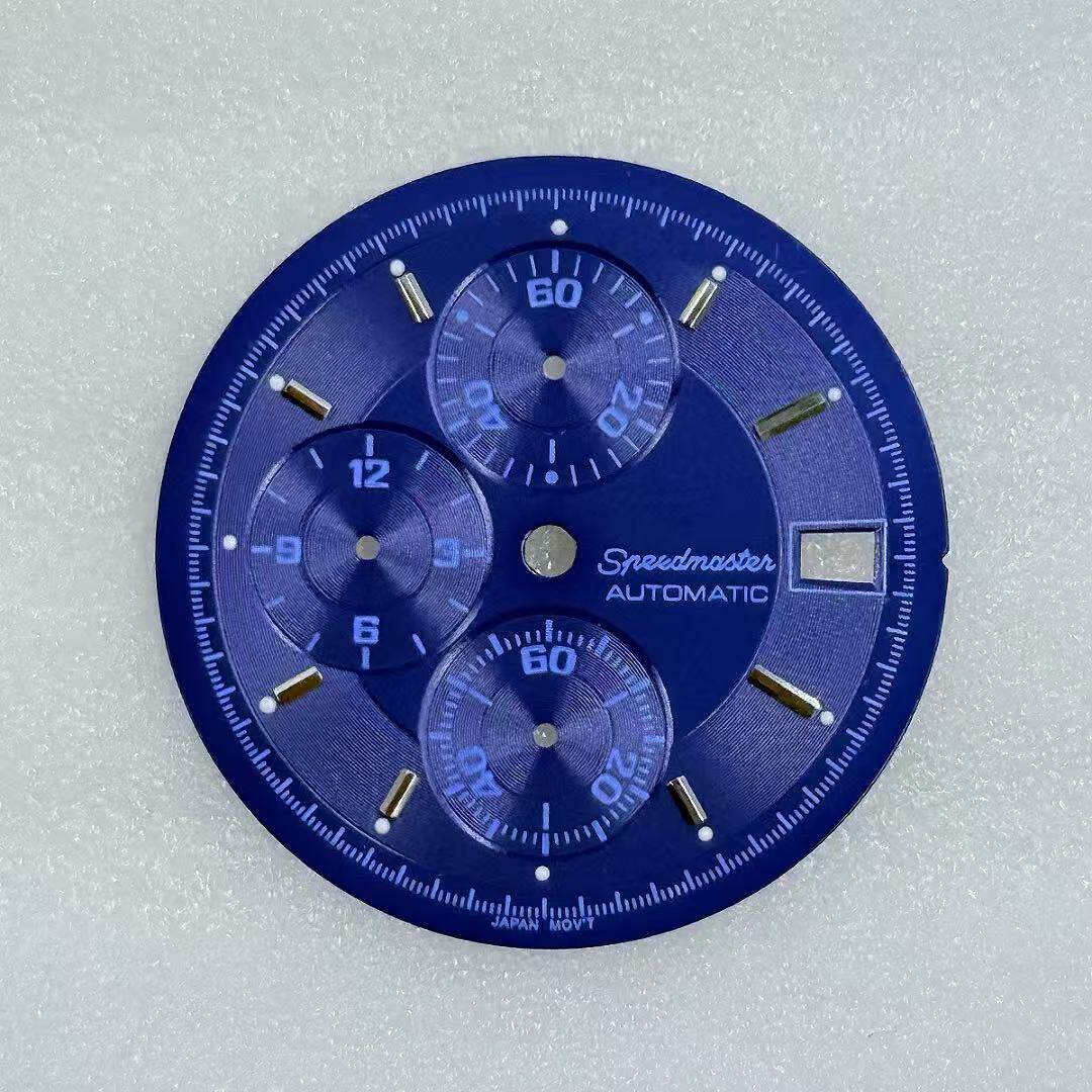 32.5mm Multi-functional Watch Dial No Lume for VK67 Movement Watch Parts