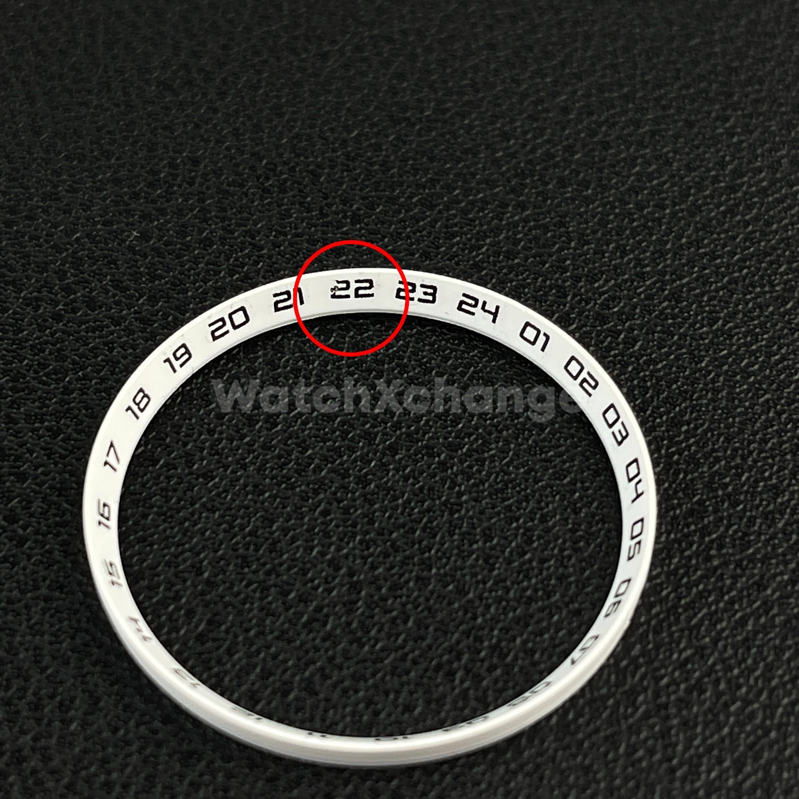 DEFECTIVE White & Black Chapter Ring for Seiko SKX007 SRPD & Mod Watches 30.5mm