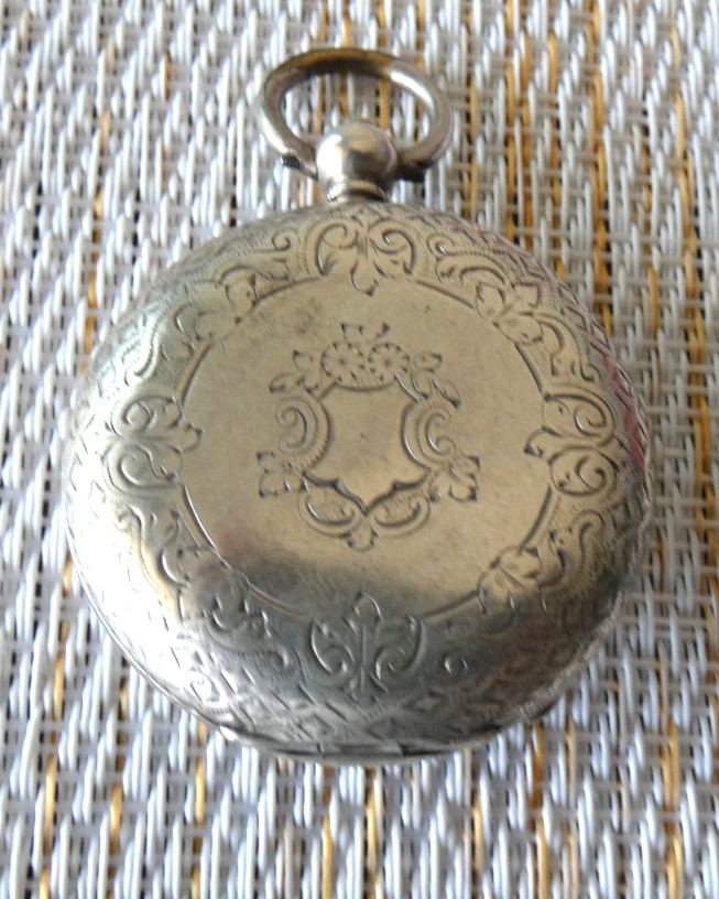 Fine Silver Key Wind and Set Pocket Watch Case Only 40.4mm OD 36.1mm ID