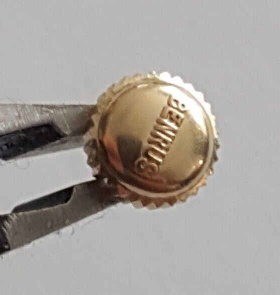 Benrus Water Resistant Gold Plated Crown