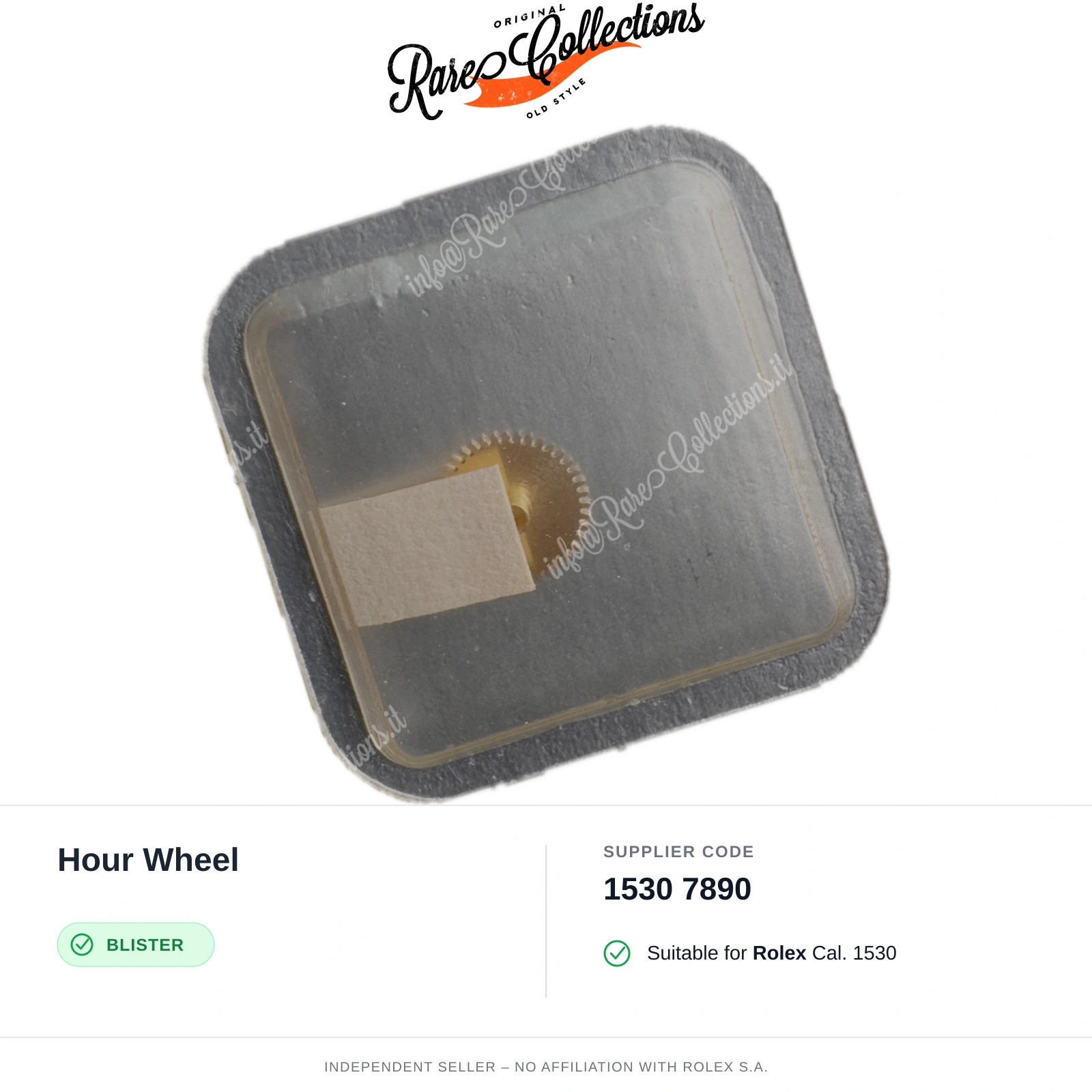 Hour Wheel for Rolex (cod. 1530 7890) — New Blister NOS NOS X1