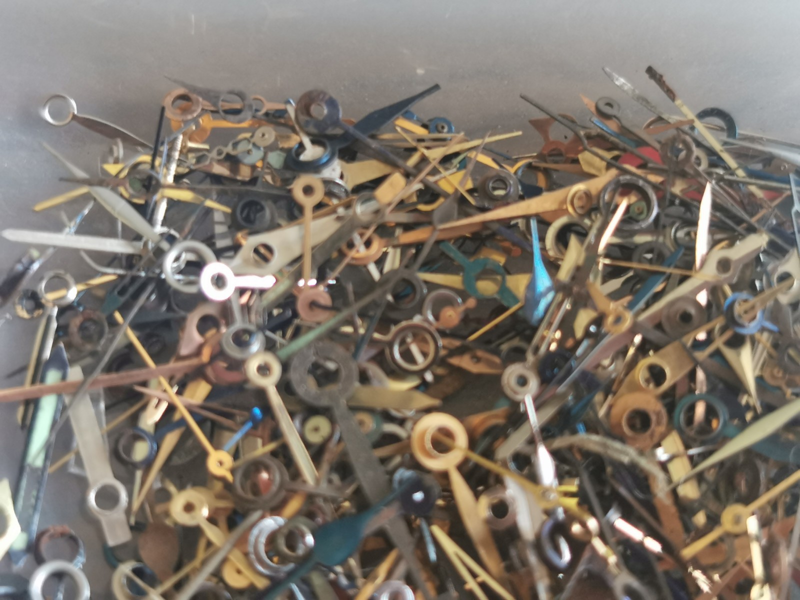 Watch / Pocket Watch Hands, Gilt / Blue, Used, Mixed Lot, Watchmaker #T314