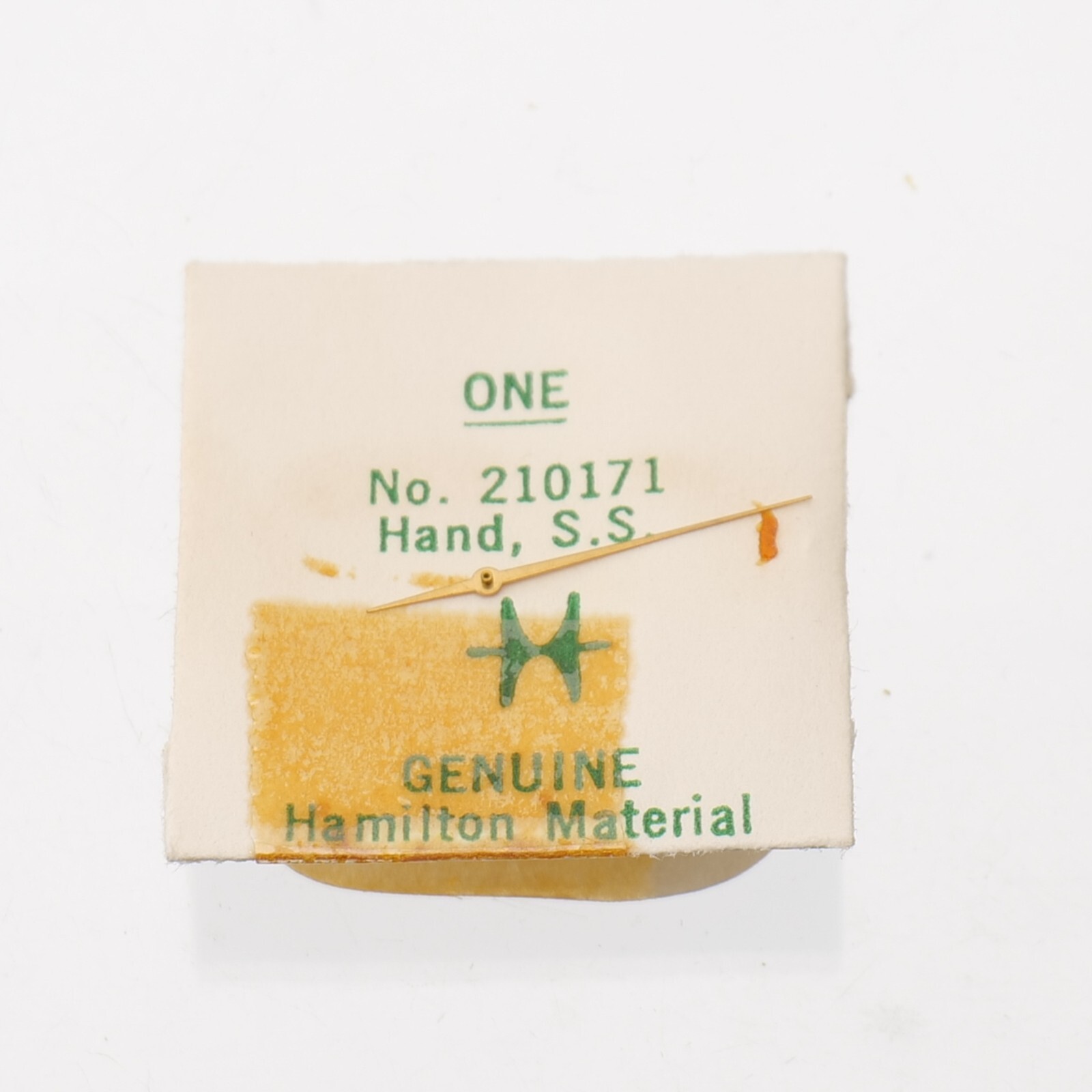 Hamilton 210171 Seconds Gold Gilt Hand New Old Stock Part Watchmakers (H23)