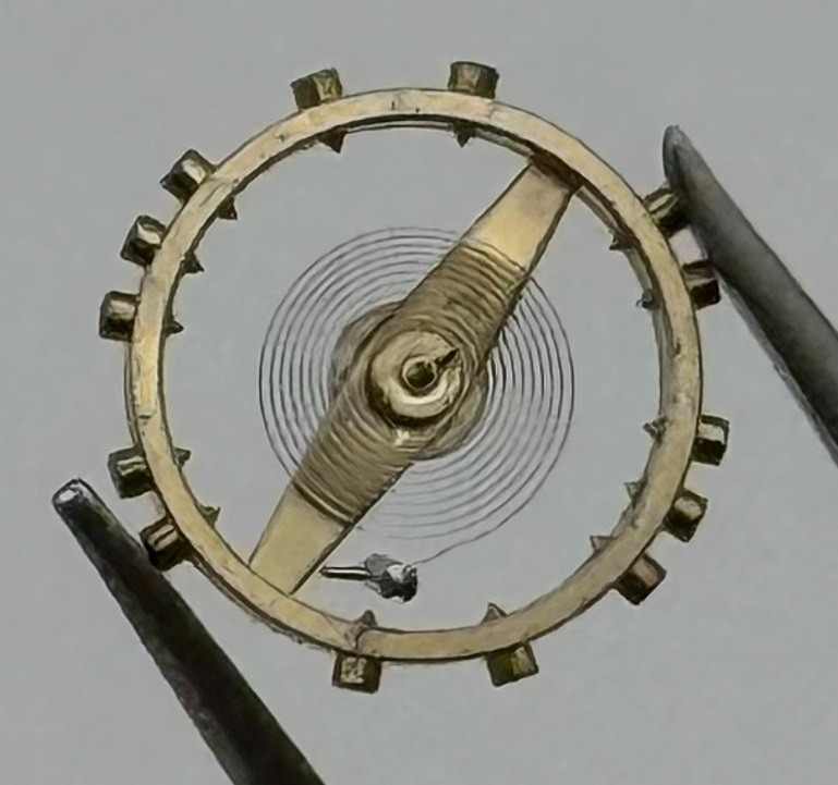 FHF 60 Balance Wheel Complete And Spring 6¾-8’’’ 200 M Watch Movement Parts NOS