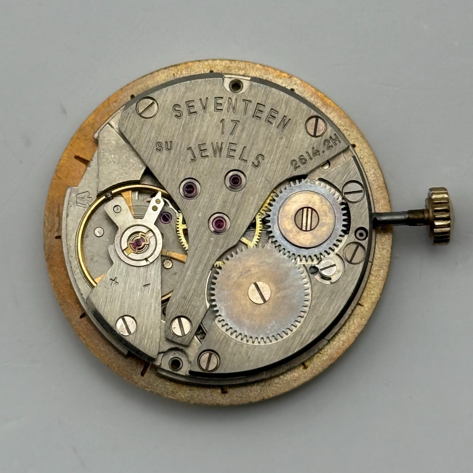Poljot 2614.2H Watch Movement Sekonda Soviet 17 Jewels Parts Repair 26.4mm