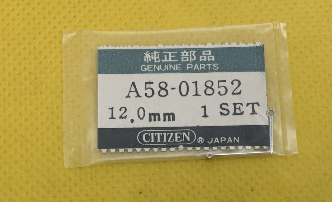 CITIZEN A58-01852 12.0mm One Hour And One Minute Hand. Sealed NOS