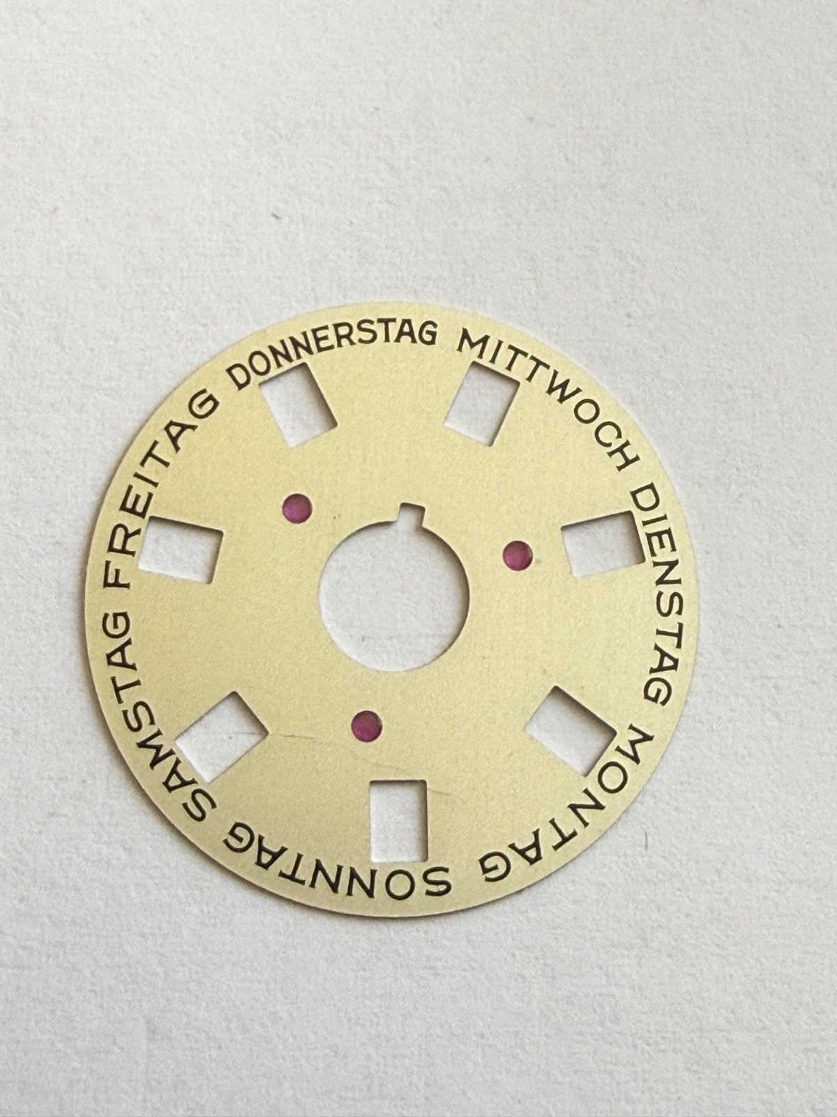 Rolex 1555-1556 Deutsch Indicator Disc Date DAY-DATE Champagne 1803 1802 1807