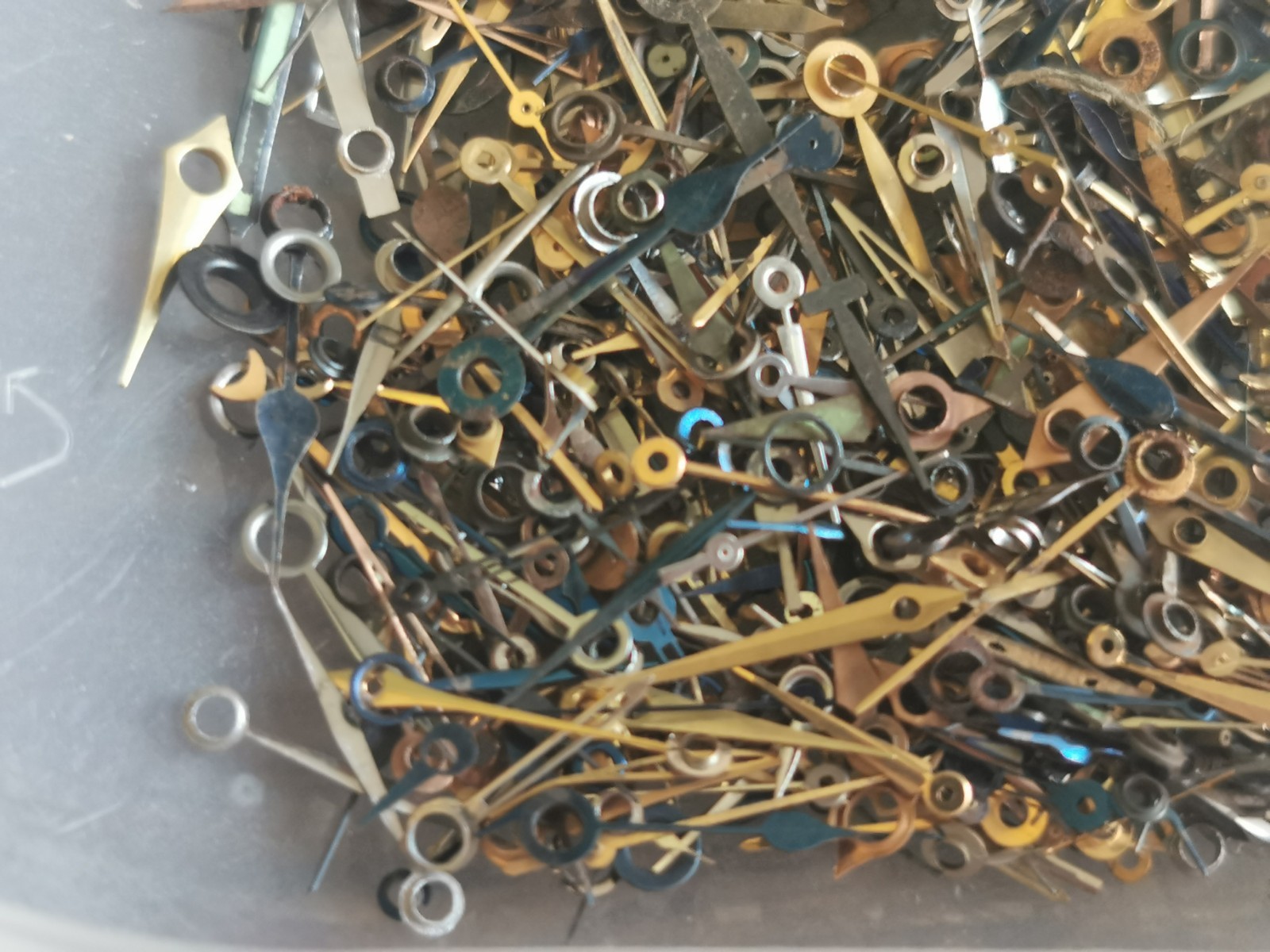 Watch / Pocket Watch Hands, Gilt / Blue, Used, Mixed Lot, Watchmaker #T314