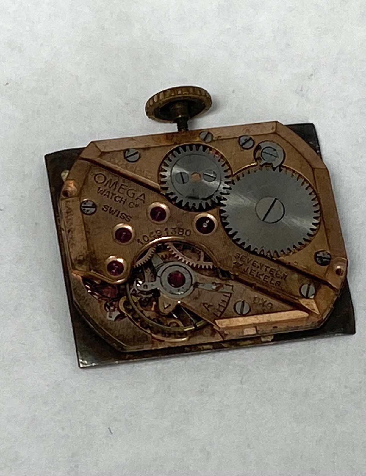 Omega Watch C Movement Parts 17 Jewels 1049 1380 Parts Repair