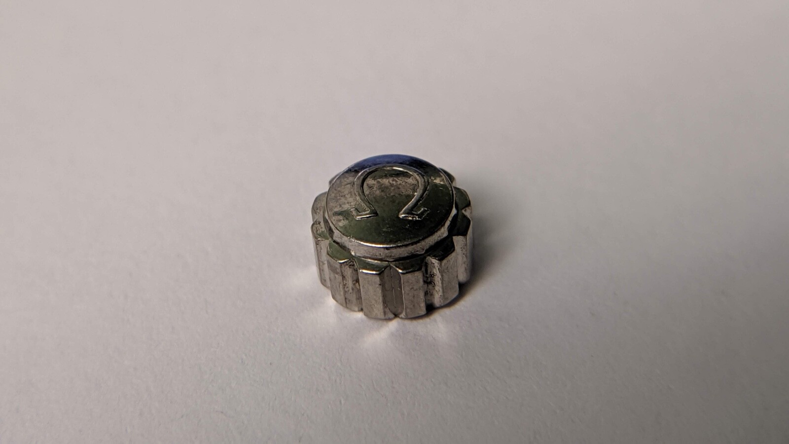 Genuine omega CROWN approx 5.95mm diameter, height approx 4mm Winding Stem is Ta