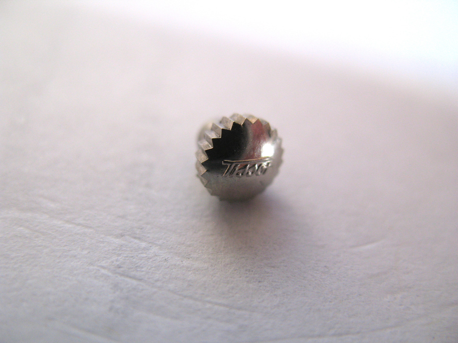 TISSOT VINTAGE STAINLESS STEEL CROWN AND TUBE 4.90 X .90 X 2.5MM