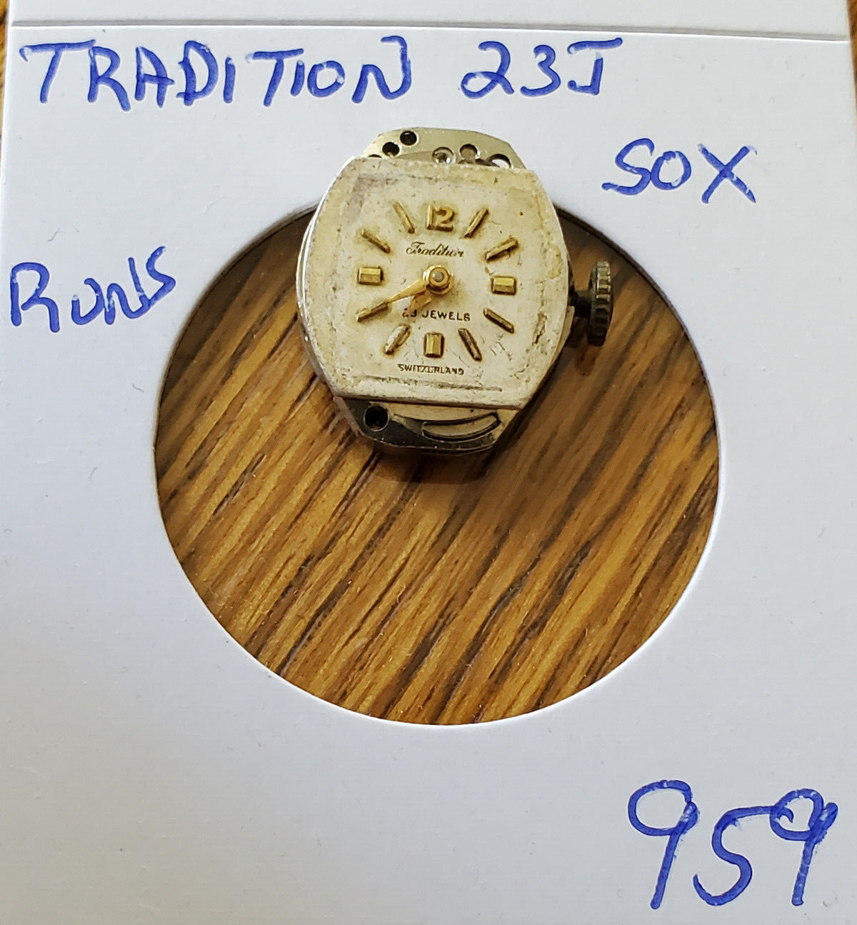 LADIES TRADITION 23J SOX WATCH MOVEMENT #959