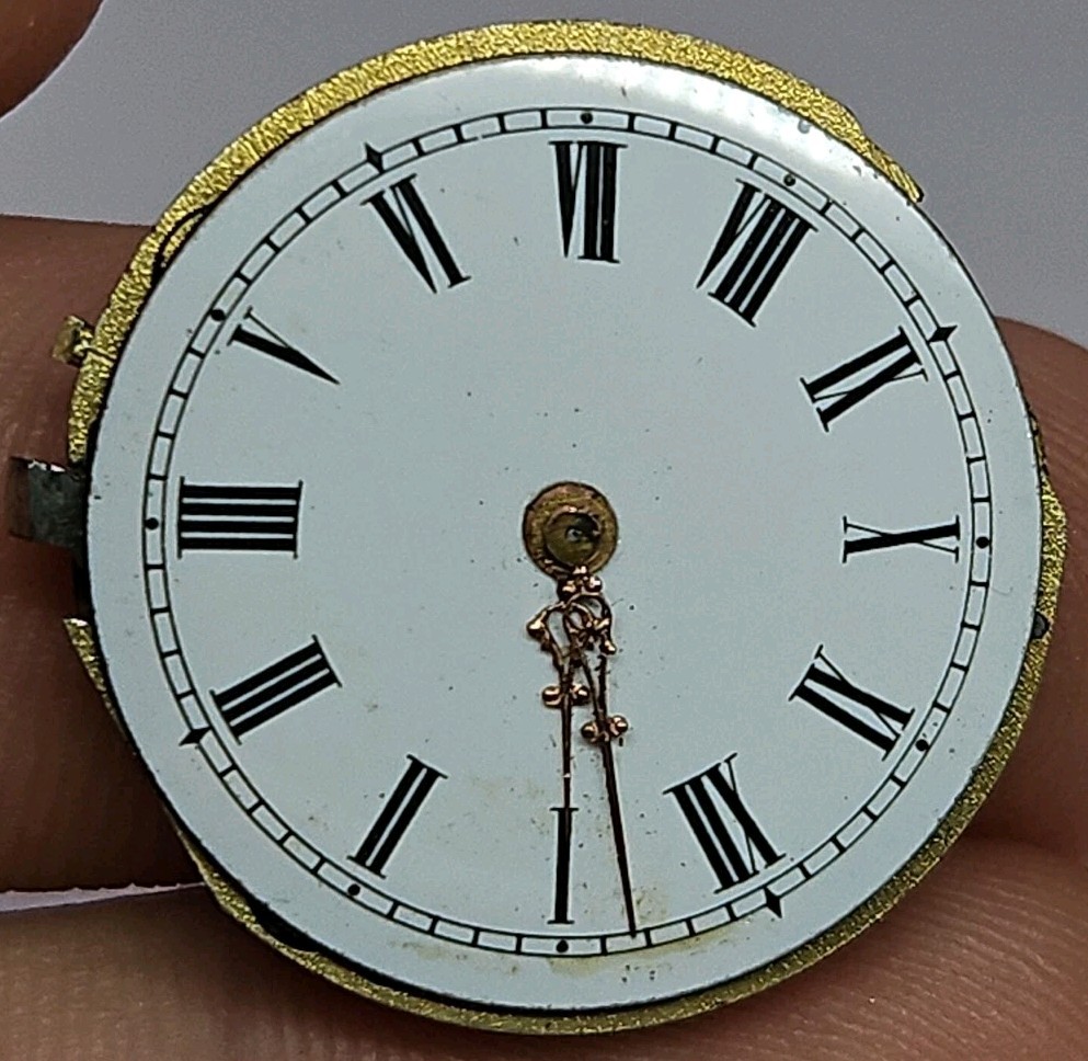 Small Unbranded Classy Dial Pocket Watch Movement 26.6mm – Parts/Repair